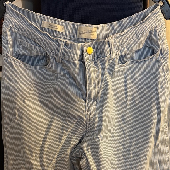 Universal Thread Denim - Universal Thread Light Blue and White Striped Pants